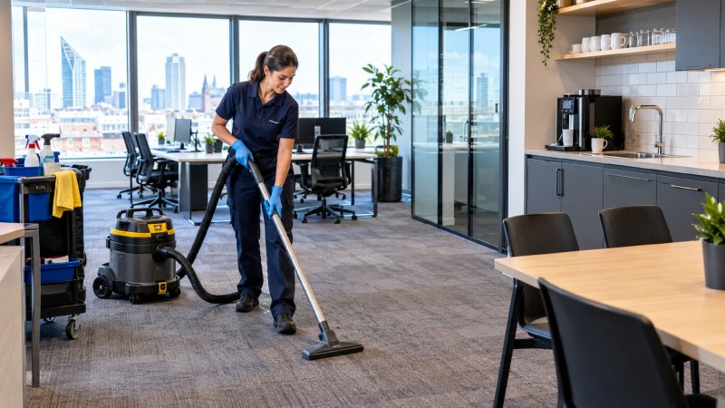 Kantoorschoonmaak in Den Haag door een eigen schoonmaker of een extern bedrijf